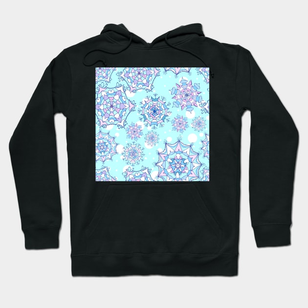 pattern of snowflakes_2 Hoodie by lisenok